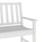 Flash Furniture Ellsworth 50 All Weather Indoor/Outdoor Recycled HDPE Bench with Contoured Seat in White LE-HMP-2035-12-WHT-GG - alternate 5